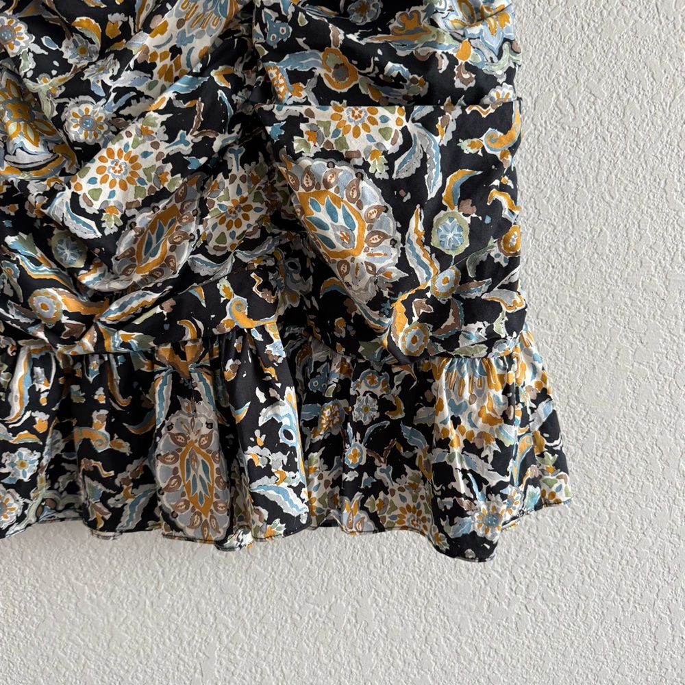 NWT Veronica Beard Jackson Paisley Print Dress in Black Multi Women's Size 2 - Picture 7 of 9